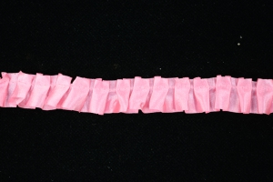 .75 Inch Pink Pleated Ribbon (25 Yards) SALE ITEM